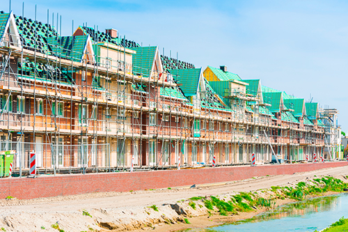 nieuwbouwwoningen inmeten voor calculatie schilderwerk